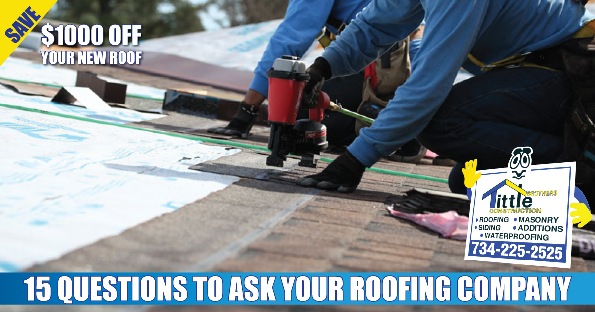 Ask These 15 Questions to Find the Best Roofing Company in Michigan