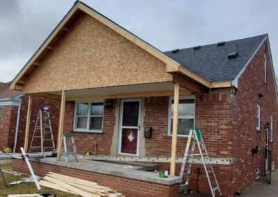 new overhang porch