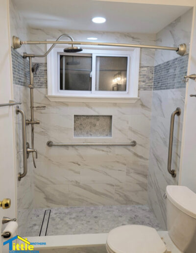 senior friendly bathroom remodel