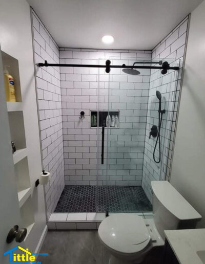 subway tile bathroom remodel