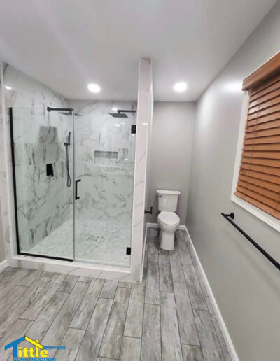 walk in shower bathroom remodel